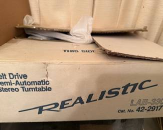 realistic vintage turntable