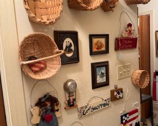 Handwoven Baskets, Handmade Signs, Wall art
