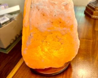 Salt rock lamp