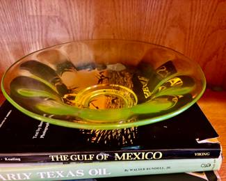 Vaseline glass bowl