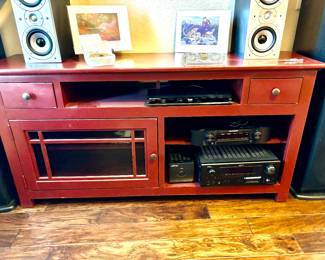 64" TV console and entertainment center