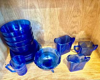 Vintage Cobalt blue glass