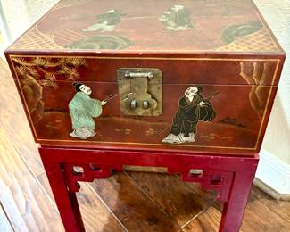 Oriental box on stand
