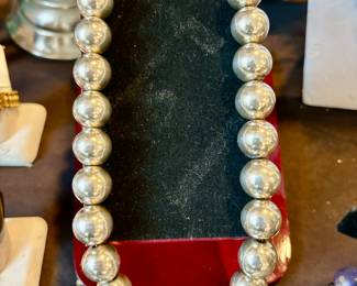 Silver plate necklace