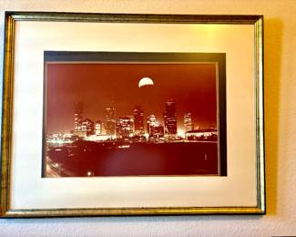 Signed Lunar Eclipse Over Houston