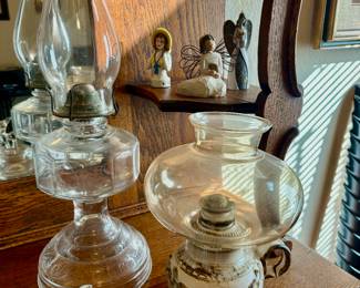 Vintage kerosene lamps