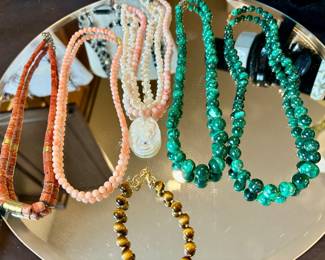 Semi precious necklaces
