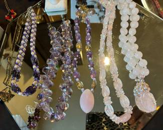 Quartz necklaces