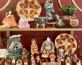 Storyteller clay sculptures 