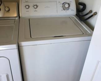 Whirlpool top loading washing machine with agitator