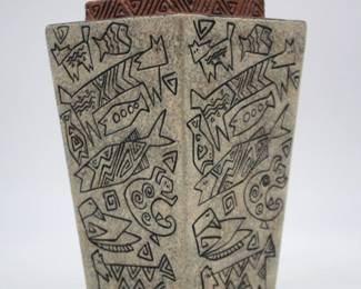 LAUREL BURCH Primitive Ceramic Pottery  by Gantz