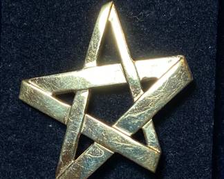 Tiffany Paloma Picasso Gold Star Pin