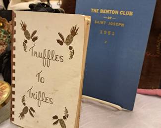 Much St. Joseph collectibles. Junior League "Truffles To Triffes" and ""The Benton Club  of St. Joseph 1951"