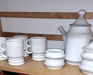 Frankoma White Sand set