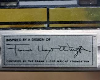 Frank Lloyd Wright Foundation stained glass