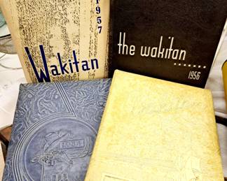 Vintage Central High School "Wakitan" yearbooks 1954-1957
