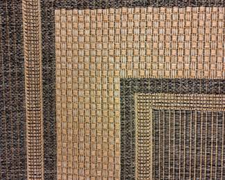 Area rugs.  Indoor/outdoor area rug