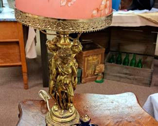 Much antiques, collectibles and primitives. Vintage lamps