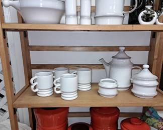 Pottery sets. Frankoma and Goebel