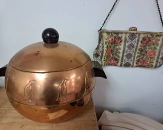 Much Mid Century items. Copper ice bucket