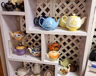Large selection of teapots