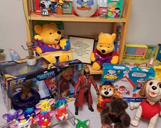 Modern and vintage children's toys and games