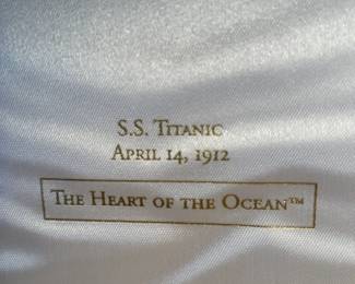 Box for "The Heart of the Ocean" Titanic Movie Necklace--See next Pic too--