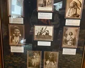 Original? Native American Postcards--Mounted & Framed--Iconic Images & Historical Info--Win Win!!