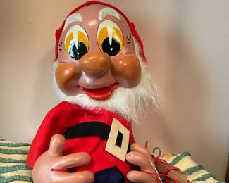 Walt Disney Productions--"Happy" character from Snow White--Marionette from Harrad's? Dept. Store. Beautiful Condition! Happy Happy!!