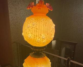 Fenton, Double-Globe Hurricane Lamp? One of a Pair of Beauties!!