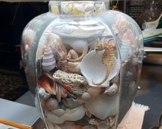 Shell (& Seahorse) Based Table Lamp