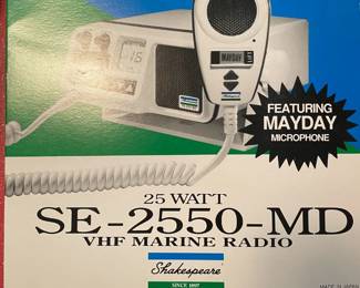 SE-2550-MD VHF Marine Band Radio--New In Box!