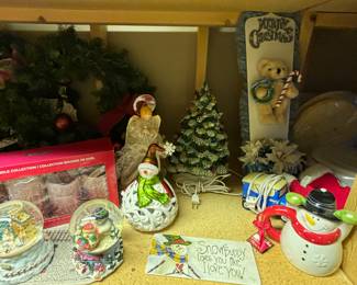 Vintage ceramic Christmas tree, Christmas ornaments 