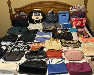 Coach, Michael Kors, Kate Spade, and other quality purses. (At least 80 purses in the home)
