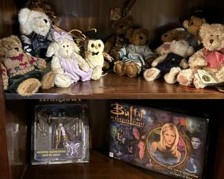 Buffy the vampire game, Boyds bears, gund, etc.