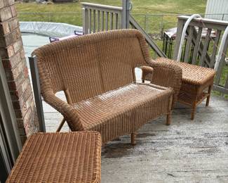 Wicker indoor outdoor furniture 