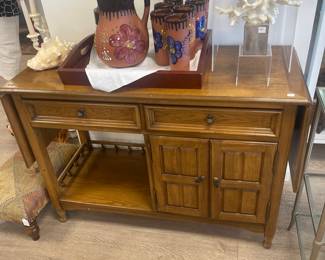 Drop leaf bar/console