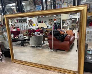very large gilt mirror