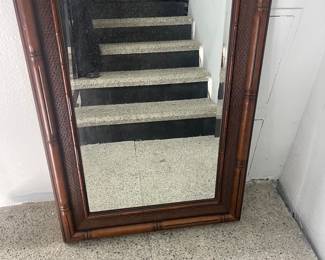 Faux Bamboo mirror