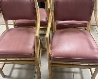 Four McGuire signed chairs 