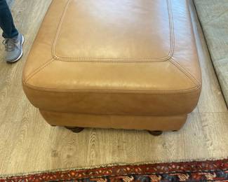 leather ottoman