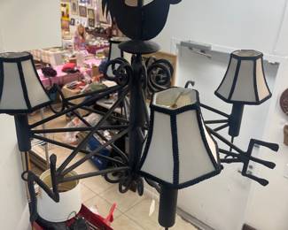 Iron chandelier