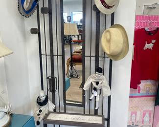 Art Deco coat rack. Iron