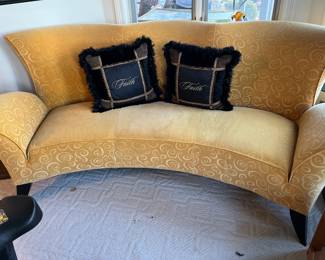 Vintage style sofa - worn in the middle but could look great with a cleaning . $250