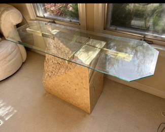 Glass sofa table and 2 matching end tables $400 for all 