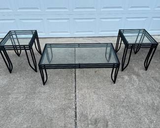 Three glass tables.. excellent shape $225 for all 