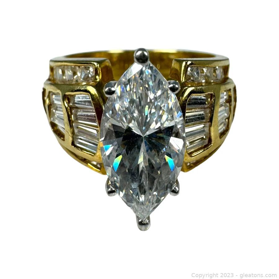 10kt Yellow Gold Cubic Zirconia Ring