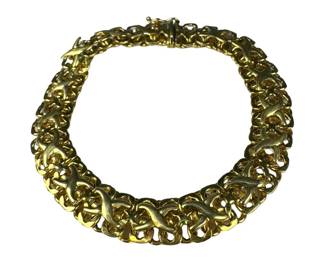 14kt Yellow Gold 10mm Woven Link Bracelet