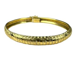 10kt Yellow Gold Omega Bracelet