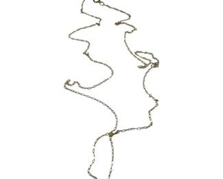 10kt Yellow Gold Fine 18in Curb Chain